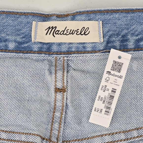 NWT Madewell The Perfect Vintage Straight High Rise Jeans Size 33 - Picture 11 of 15